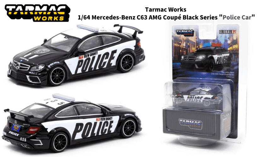 TARMAC WORKS 1/64スケール「メルセデスベンツC63 AMG ブラックシリーズ