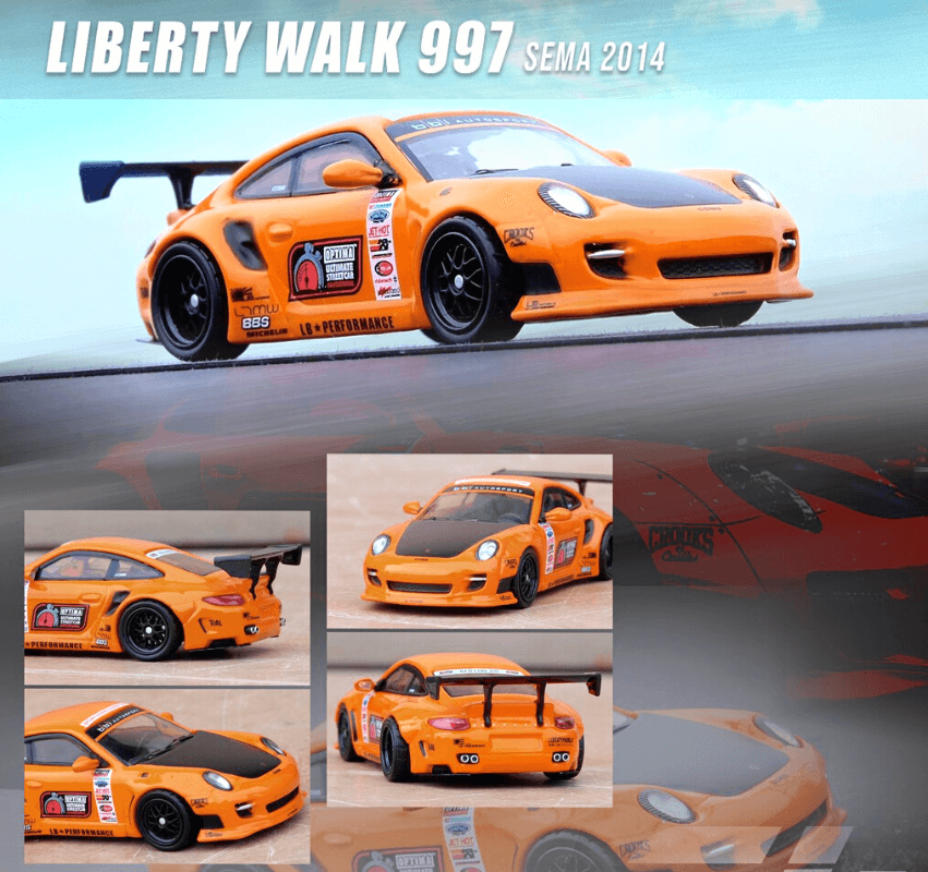 1/64スケール INNO Models「997 LIBERTY WALK」(SEMA 2014)ミニカー